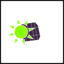 download Solar Panel In The Sun clipart image with 45 hue color