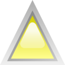 download Led Triangular Yellow clipart image with 0 hue color