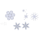 download A Snowflake clipart image with 45 hue color