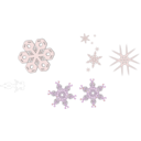 download A Snowflake clipart image with 180 hue color