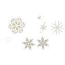 download A Snowflake clipart image with 225 hue color