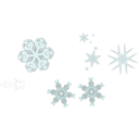 download A Snowflake clipart image with 0 hue color