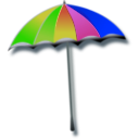 download Umbrella clipart image with 180 hue color