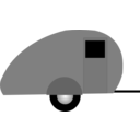 download Teardrop Trailer clipart image with 0 hue color