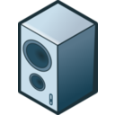 download Isometric Loudspeaker clipart image with 0 hue color