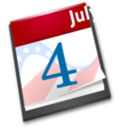 download 4th July Calendar clipart image with 0 hue color