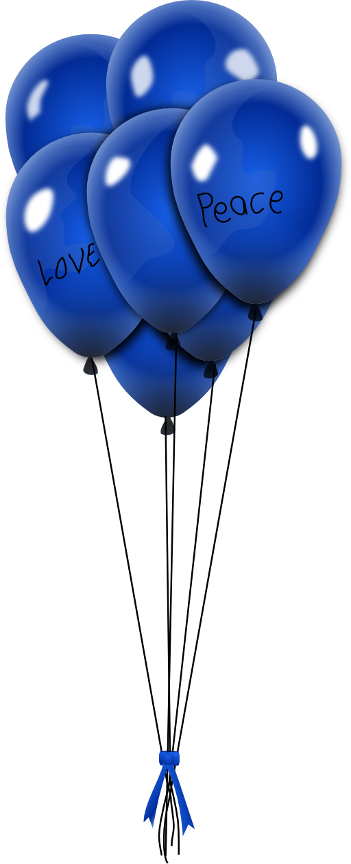 Balionai Balloons Blue Clipart I2clipart Royalty Free Public Domain Clipart