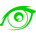 download Simple Eye clipart image with 90 hue color