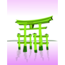 download Torii clipart image with 90 hue color