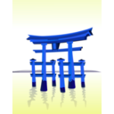 download Torii clipart image with 225 hue color