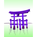 download Torii clipart image with 270 hue color