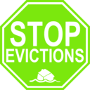 download Stop Evictions clipart image with 90 hue color