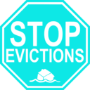 download Stop Evictions clipart image with 180 hue color