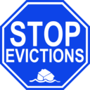 download Stop Evictions clipart image with 225 hue color
