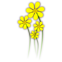 download Daisies clipart image with 0 hue color