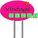 download Vintage Sign clipart image with 315 hue color