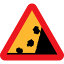 download Falling Rocks From Rhs Roadsign clipart image with 0 hue color