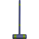 download Croquet Mallet clipart image with 180 hue color