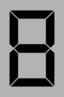 Seven Segment Display Gray 8