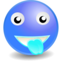 download Smilie clipart image with 180 hue color