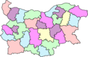 Administrative Map Of Bulgaria