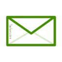 download Envelope With Some Alien Writing clipart image with 90 hue color