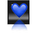 download Shiny Heart clipart image with 225 hue color