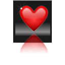 download Shiny Heart clipart image with 0 hue color