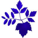 download Leaves clipart image with 180 hue color