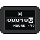 download Hobbs Hour Meter clipart image with 180 hue color