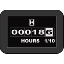 download Hobbs Hour Meter clipart image with 315 hue color