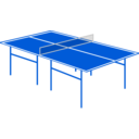 download Table Tennis Table clipart image with 0 hue color