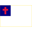 download Christian Flag clipart image with 0 hue color
