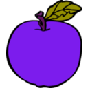 download Apple clipart image with 270 hue color