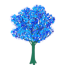 download Tree In Spring clipart image with 135 hue color