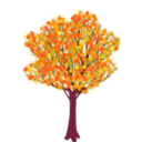 download Tree In Spring clipart image with 315 hue color