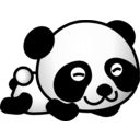 download Panda01 clipart image with 0 hue color