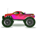 download Monster Truck clipart image with 270 hue color