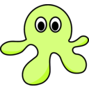 download Cartoon Octopus clipart image with 180 hue color