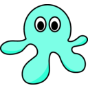 download Cartoon Octopus clipart image with 270 hue color