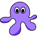 download Cartoon Octopus clipart image with 0 hue color