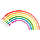 download Light Emiting Diodes Rainbow clipart image with 0 hue color