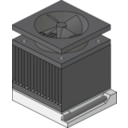 download Cpu Heatsink Fan Socket clipart image with 180 hue color