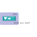 download Pay What You Want Button 3 clipart image with 180 hue color