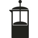 download Kitchen Icon Coffee French Press clipart image with 90 hue color