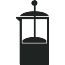 download Kitchen Icon Coffee French Press clipart image with 180 hue color