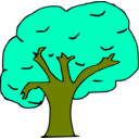 download Arbol clipart image with 45 hue color