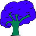 download Arbol clipart image with 135 hue color