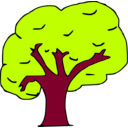 download Arbol clipart image with 315 hue color