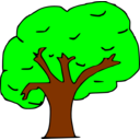 download Arbol clipart image with 0 hue color